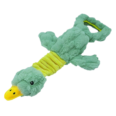 Large Plush Duck Squeaky Dog Toy Interactive Tug Of War For All Pets