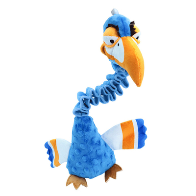 Squeaky Plush Dog Toy With Crinkle Cute Animal Design For Small To Large Dogs