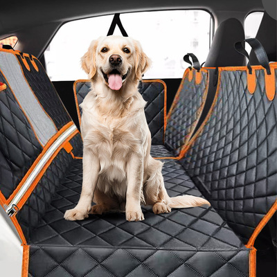 Pet Car Seat Cover For Back Seat,Non-Slip Backseat Protector With Mesh Window