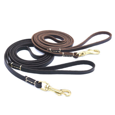 Dog Leash Genuine Leather Traction Rope For Small Medium Training Walking Supplies