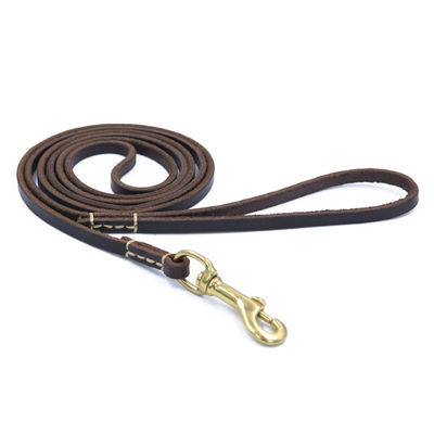 Dog Leash Genuine Leather Traction Rope For Small Medium Training Walking Supplies