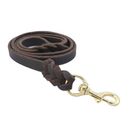 Pet Genuine Leather Dog Leash Braided Military Grade HeavyLeash Training Walking