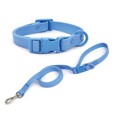 Pet PVC Dog Collar And Leash Set Quick Release Buckle Durable And Easy To Clean