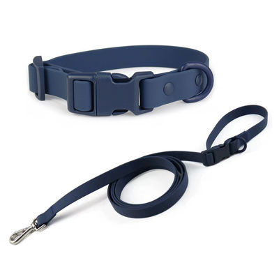 Pet PVC Dog Collar And Leash Set Quick Release Buckle Durable And Easy To Clean