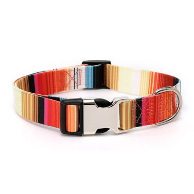 Durable Polyester Pet Collar Adjustable Comfortable Stylish For Dogs
