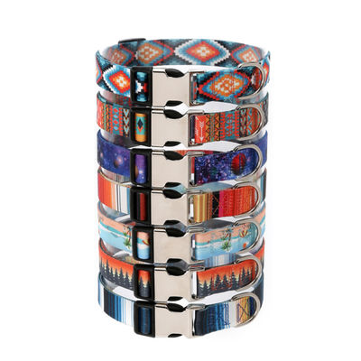 Durable Polyester Pet Collar Adjustable Comfortable Stylish For Dogs