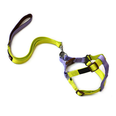 Adjustable Nylon Pet Harness And Leash Set Durable Comfortable Safe