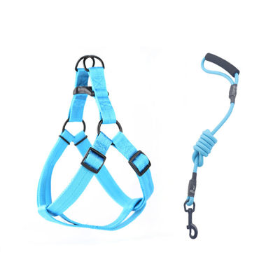 Durable Nylon Pet Harness And Leash Set Adjustable Comfortable For Dogs Cats