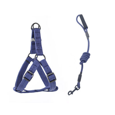 Durable Nylon Pet Harness And Leash Set Adjustable Comfortable For Dogs Cats