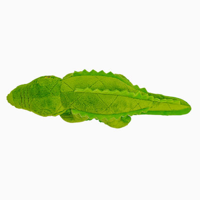 Green Crocodile Squeaky Pet Plush Toy Dog Soft Chew Interactive Training Toy