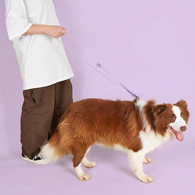 Pet PVC Running Leash Waterproof Durable Comfortable Adjustable 2-Dog Lead 