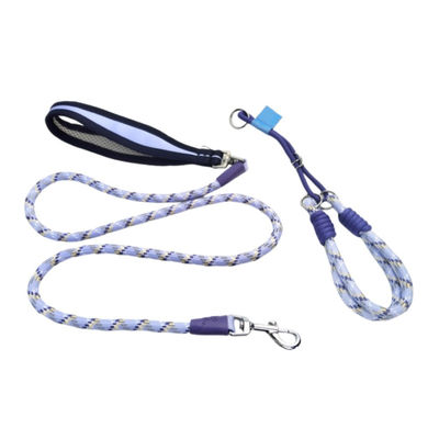 Durable Nylon Pet Collar Leash Set Heavy Duty Adjustable  Comfortable For Dogs Cats