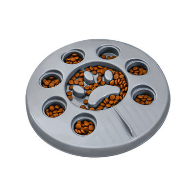 Round Pet Slow Feeder Puzzle Bowl Interactive Toy For Healthy Eating