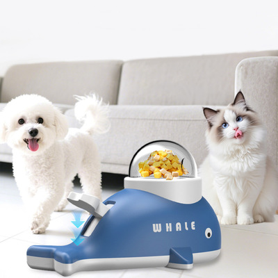 Whale-Shaped Pet Treat Dispenser Freeze Self-Amusing Anti-Boredom Toy For Pets