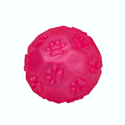 Pet TPR Toy Chew Resistant Squeaky Toy Ball Interactive Molar Tool For Dogs