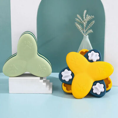 Dog Puzzle Toy Turntable Slow Feeder Toy Bone Interactive Food Bowl Slowly Eating Bowl