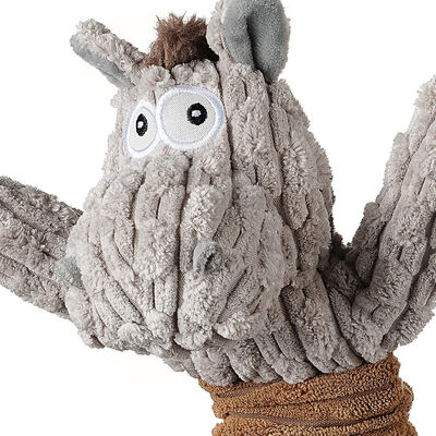 Squeaky Dog Toy Durable Large Breed Interactive Toy Stuffed Plush Dog Toy With Crinkle Paper