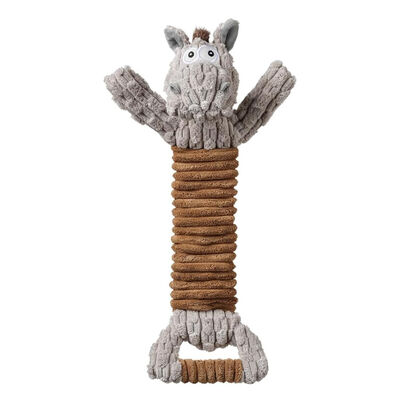 Squeaky Dog Toy Durable Large Breed Interactive Toy Stuffed Plush Dog Toy With Crinkle Paper