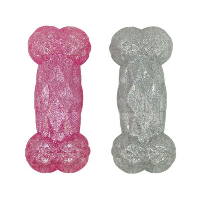 Bone-Shaped Pet TPR Toy Durable Chew & Teething Interactive Toy Suitable For All Dog Breeds