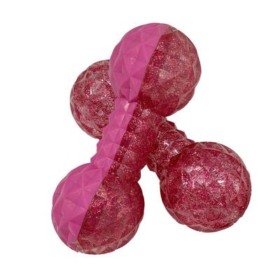 Bone-Shaped TPR Pet Teeth Cleaning Toy Durable Chew Toy For Dogs Reduce Tartar