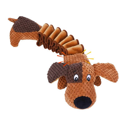 Dog Plush Toys For Large Dogs With Squeaky And Crinkle Paper Interactive Pull Chew Toys