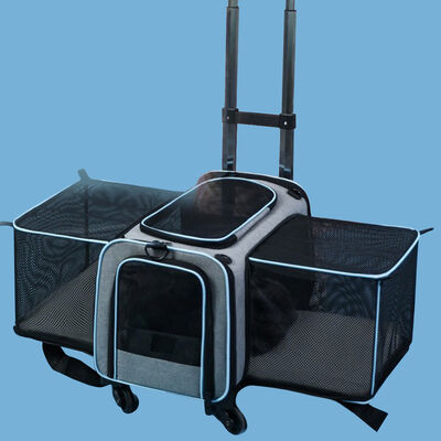 Cat Carrier Bag Airline Approved Soft Side Pet Travel Expandable Foldable Dog Carrier