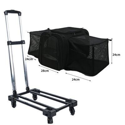 Cat Carrier Bag Airline Approved Soft Side Pet Travel Expandable Foldable Dog Carrier