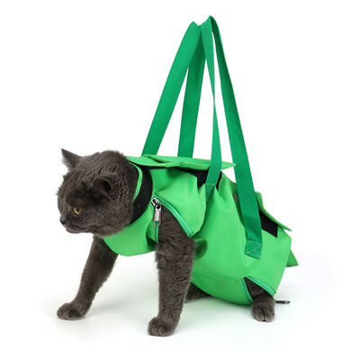 Pet Purse Carrier Foldable Restraint Bag Helper for Nail Trimming Teeth Cleaning Ears Injecting