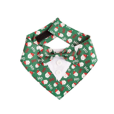 Cute Dog Cat Christmas Bandana Triangle Bibs, Festive Holiday Party Costume For Puppy Pets