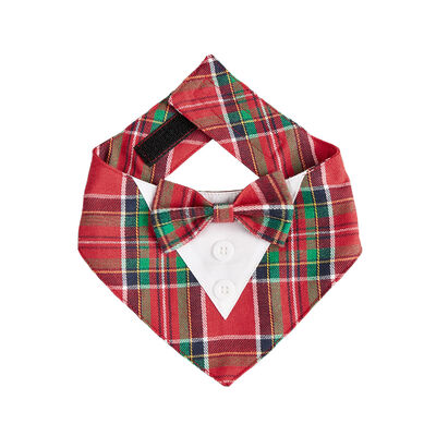 Cute Dog Cat Christmas Bandana Triangle Bibs, Festive Holiday Party Costume For Puppy Pets