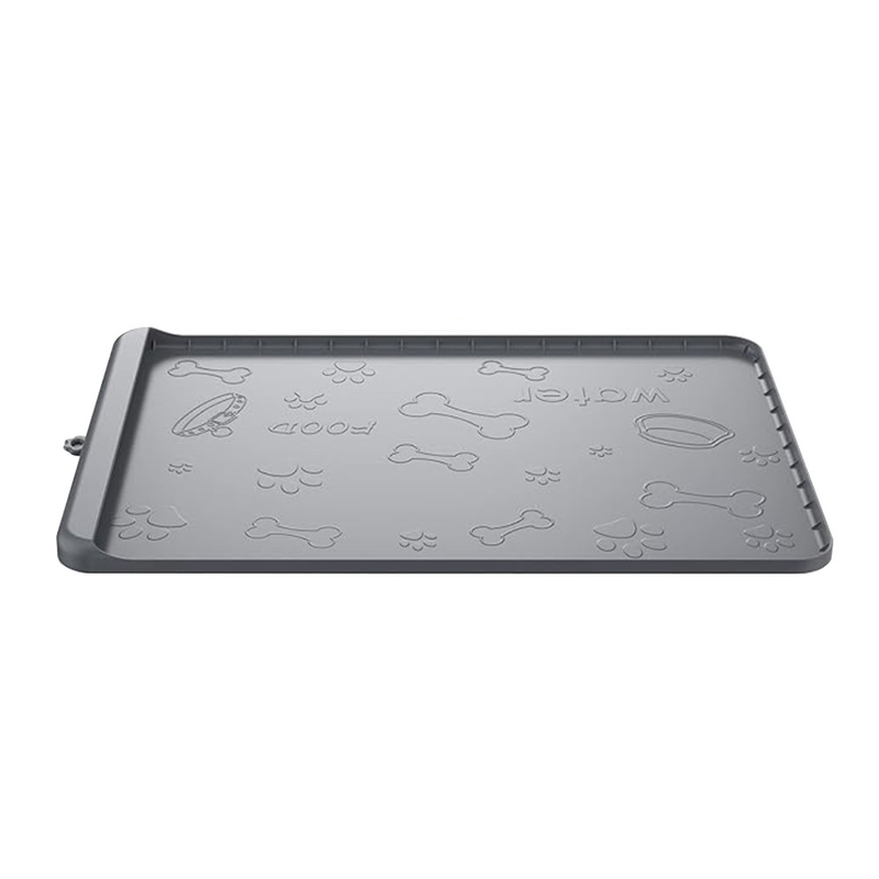 Dog Food Mat Silicone Dog Mats With Pocket For Catches Spill And Residue