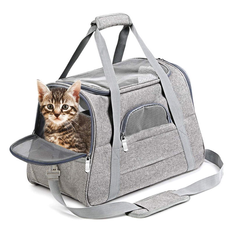 Outdoor Breathable Pet Carrier Bag Portable Soft Cat Travel Transport Bag