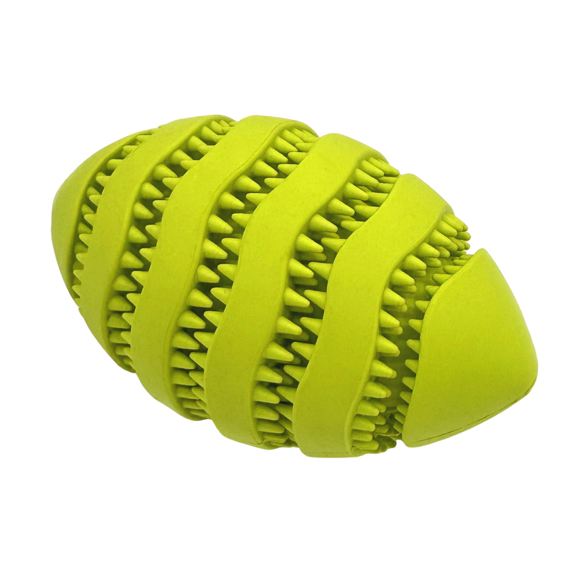 Teeth And Gums Rubber Olive Ball Dog Chew Toy Durable Safe