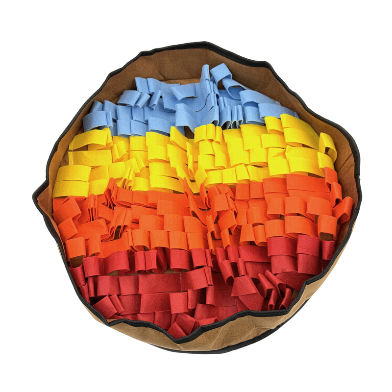 Round Snuffle Mat For Pets Nose Work Training Stress Relief Toy For Dogs