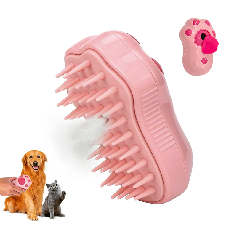 ABS Grooming Pet Hair Cleaner Brush Cat Steam Massage Brush 7 X 11 X 4.5cm