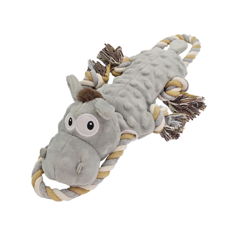 Interactive Donkey Plush Dog Toy – Squeaky Tug Of War Chew Toy For Puppies & Dogs