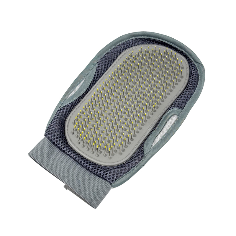Pet Grooming Glove Double-Sided Deshedding Mitt For Dogs Cats Massage Hair Removal