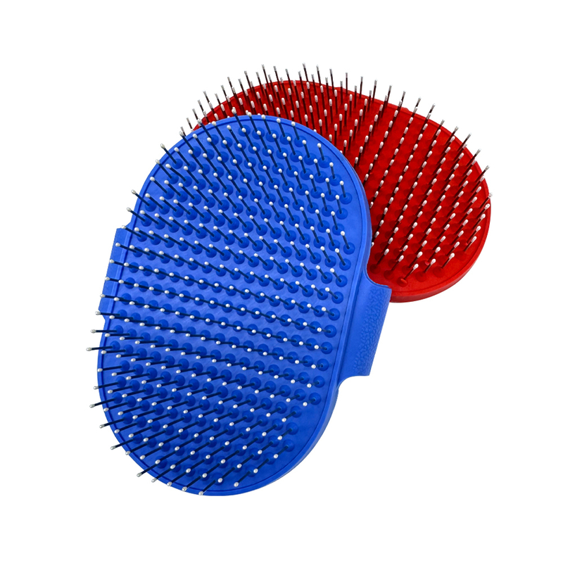 Pet Bath Brush With Massage Beads Safe Deshedding Gentle Cleaning Care