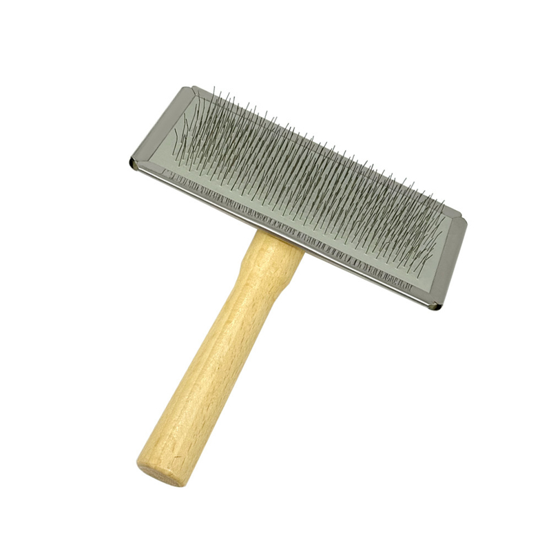 Dog Daily Grooming Brush Pet Comb Wood Dog Cat Slicker Brush Detangle And Remove Hairs Tool