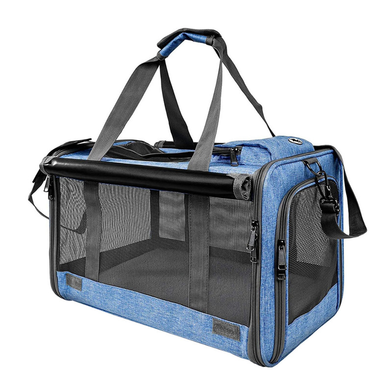 Premium Soft-Sided Pet Carrier For Large Medium Cats And Dogs Travel Safe Secure