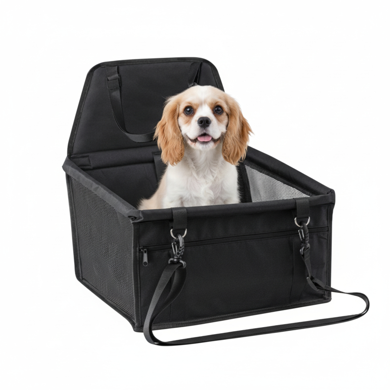 Dog Car Seat, Breathable, Washable, Foldable, Reinforced And Stable For Car Seat