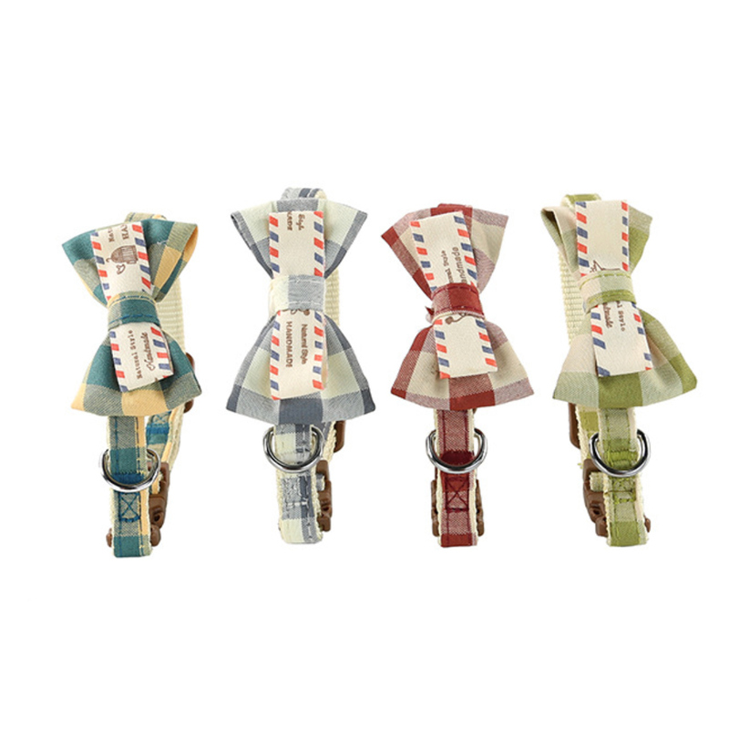 Pet Cute Bow Tie Collar Adjustable Buckle Collar For Small Dogs And Cats