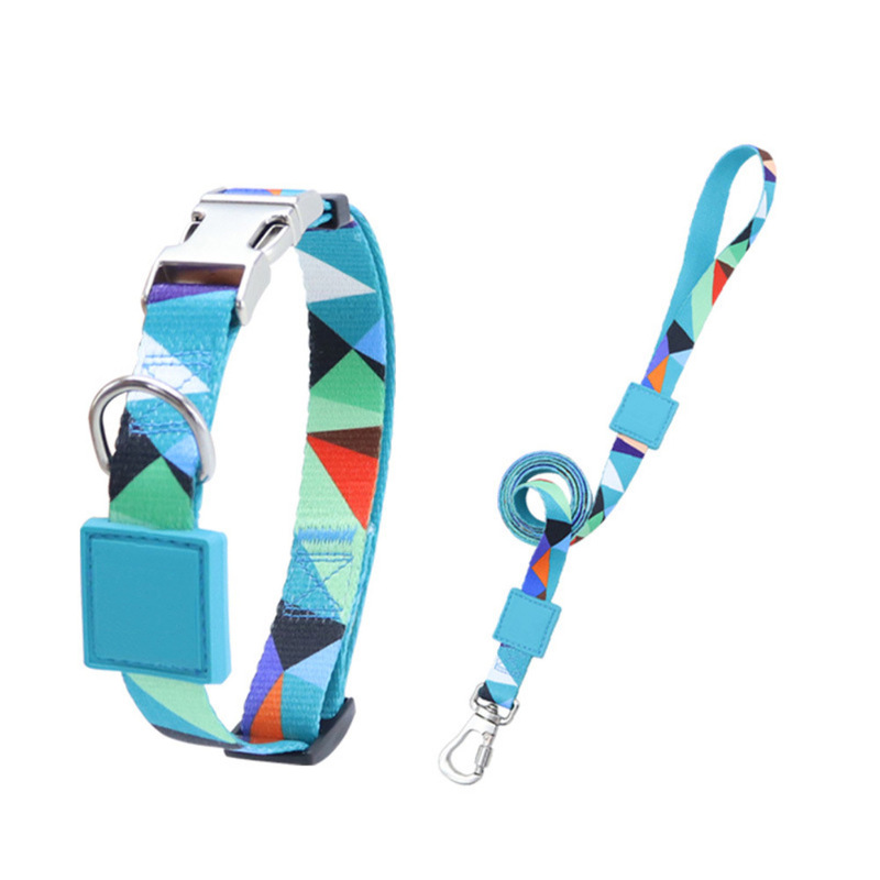 Durable Nylon Pet Collar Leash Set Adjustable Comfortable For Small Medium Large Dogs
