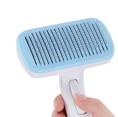 Pet Self-Cleaning Brush For Dogs Cats One Button Hair Remover For Long Short Hair
