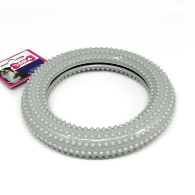 Juguete para masticar con anillo TPR para perros, no tóxico, seguro, resistente al desgaste, duradero, interactivo, juguete para limpiar los dientes