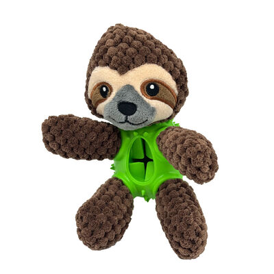 Jouet en peluche pour chiens, rempli d'un petit chiot doux, jouet à mâcher avec distributeur de friandises, jouet interactif pour chiens, grincheux