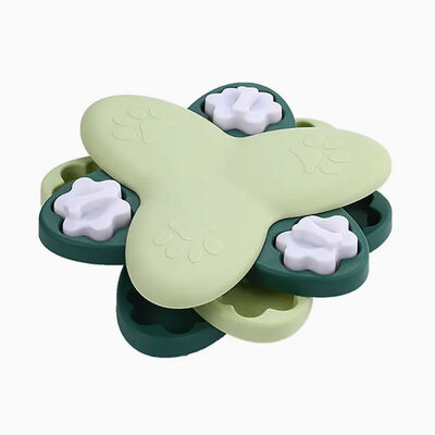 Brinquedo de Quebra-cabeça para Cães, Mesa Giratória, Alimentador Lento, Brinquedo Interativo com Osso, Tigela para Comer Lentamente